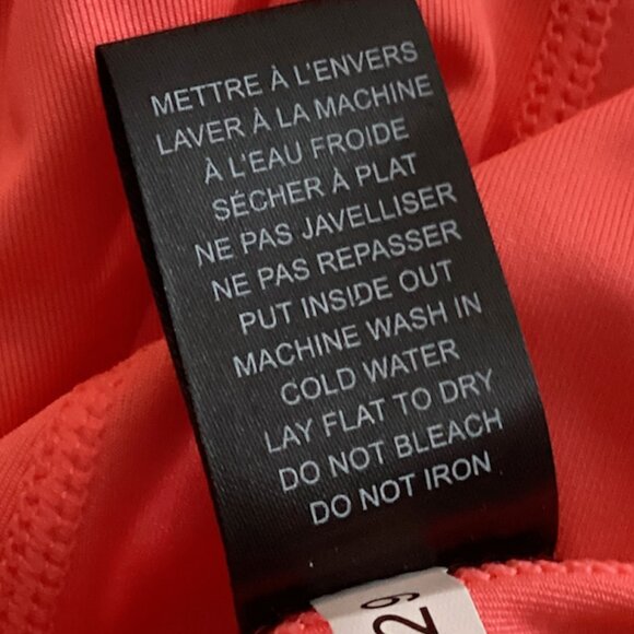 I.FIV5 Gender Neutral Workout Crew Neck Tee LG Electric Orange, Activewear - Picture 3 of 7